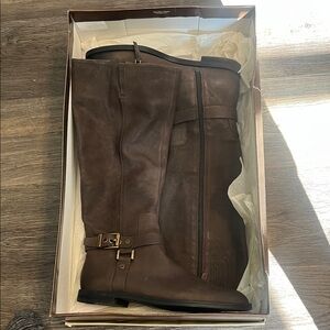 Franco Sarto Women’s L-Vantage Grey LE Knee-High Boots Size 9M